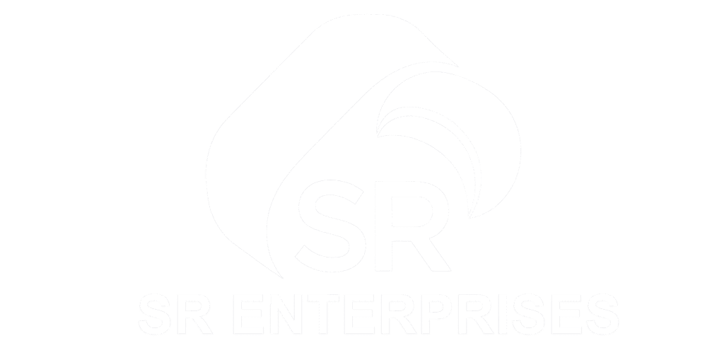 SR Enterprises logo white